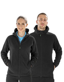 Recycled Hooded Microfleece Jacket