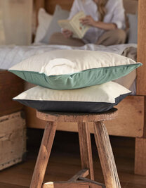 Fairtrade Cotton Piped Cushion Cover
