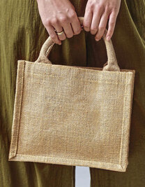 Shimmer Jute Mini Gift Bag