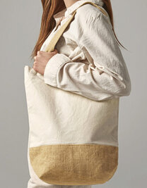 Jute Base Canvas Shopper
