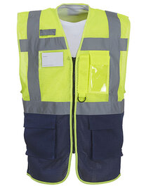 Hi-Vis Top Cool Recycled Open Mesh Executive Waistcoat (Hover)
