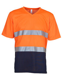 Hi-Vis Top Cool Super Light V-Neck T-Shirt (Hover)