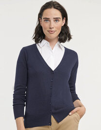 Ladies´ V-Neck Knitted Cardigan