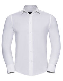 Men's Long Sleeve Fitted Stretch Shirt (Hover)