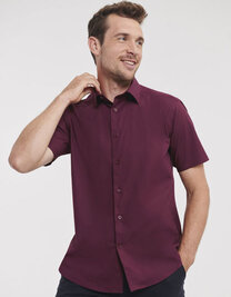Men's Short Sleeve Fitted Stretch Shirt
