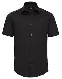 Men's Short Sleeve Fitted Stretch Shirt (Hover)