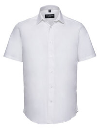 Men's Short Sleeve Fitted Stretch Shirt (Hover)