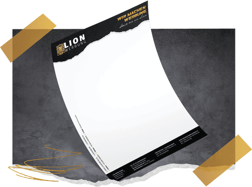 Briefbogen individuell gestalten & drucken | Lion Werbe GmbH