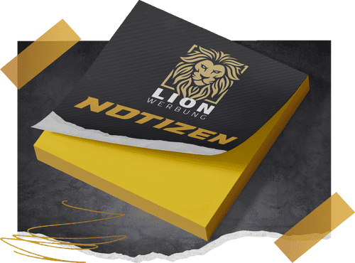 Haftnotizen & Klebezettel bedrucken | Lion Werbe GmbH