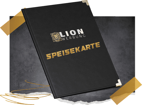 Speisekarten gestalten & drucken lassen | Lion Werbe GmbH
