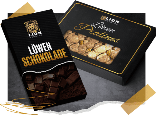 Schokolade & Pralinen bedrucken | Lion Werbe GmbH