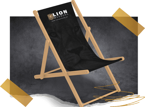 Liegestühle individuell bedrucken | Lion Werbe GmbH