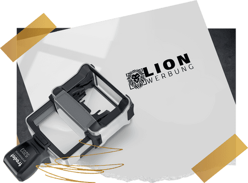 Stempel individuell gestalten & bestellen | Lion Werbe GmbH