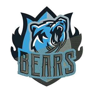 Stickprogramm Blue Bears Logo