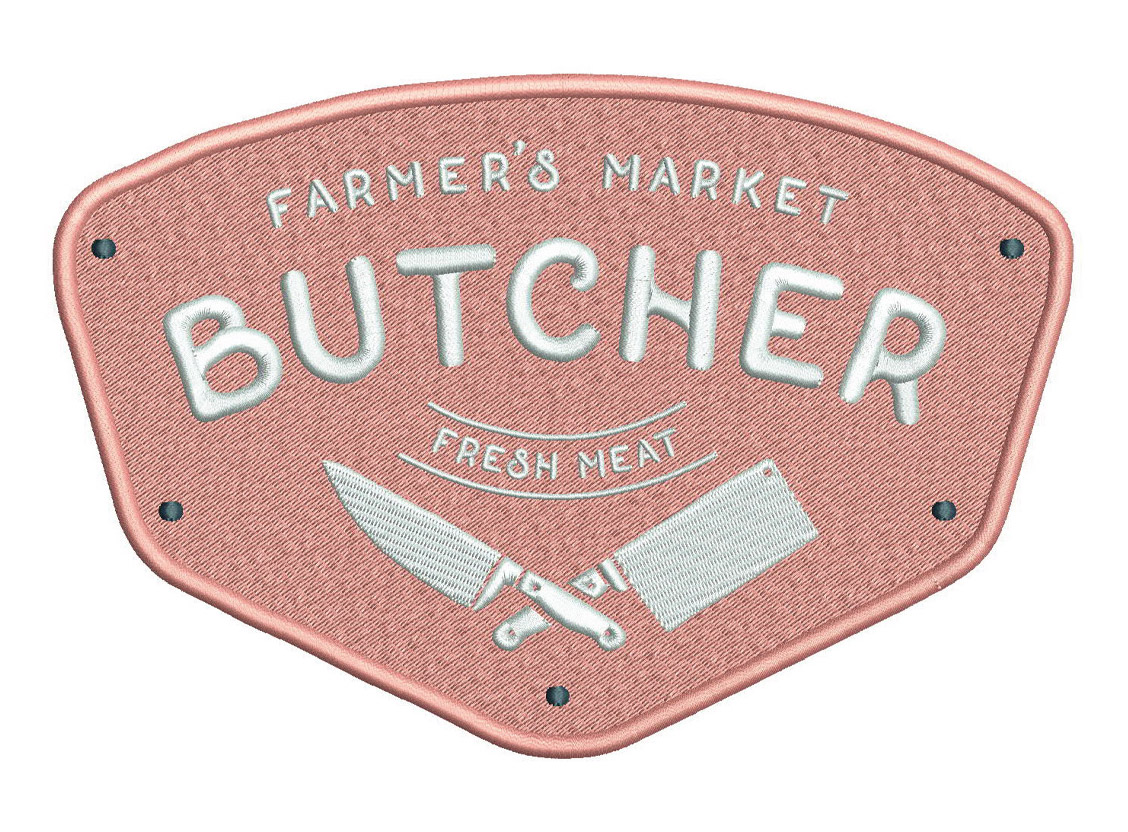 Das Stickprogramm Farmers Market Butcher