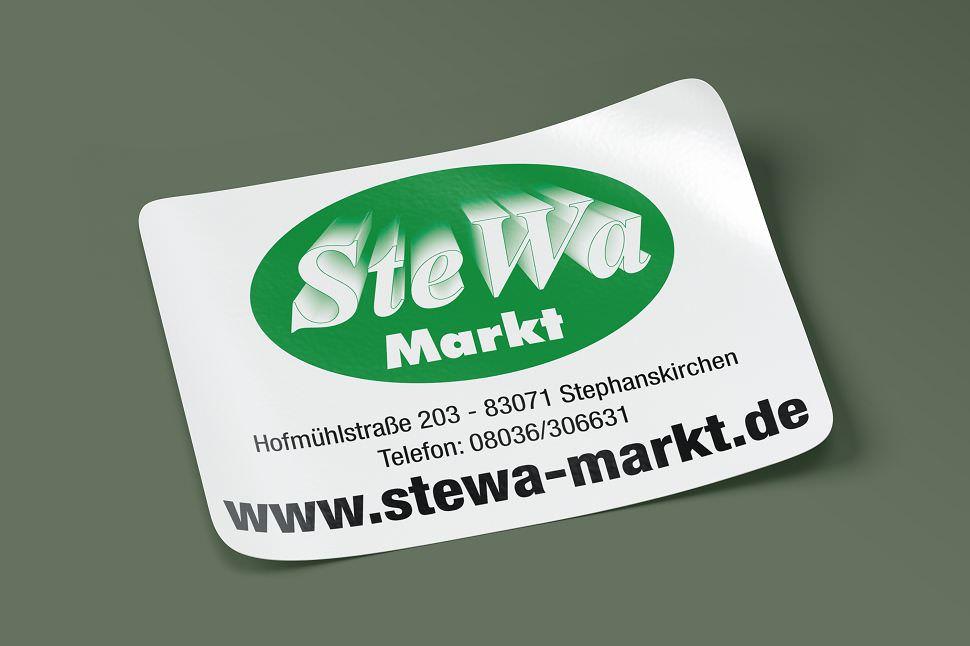 Print Aufkleber Stewa Markt Stephanskirchen
