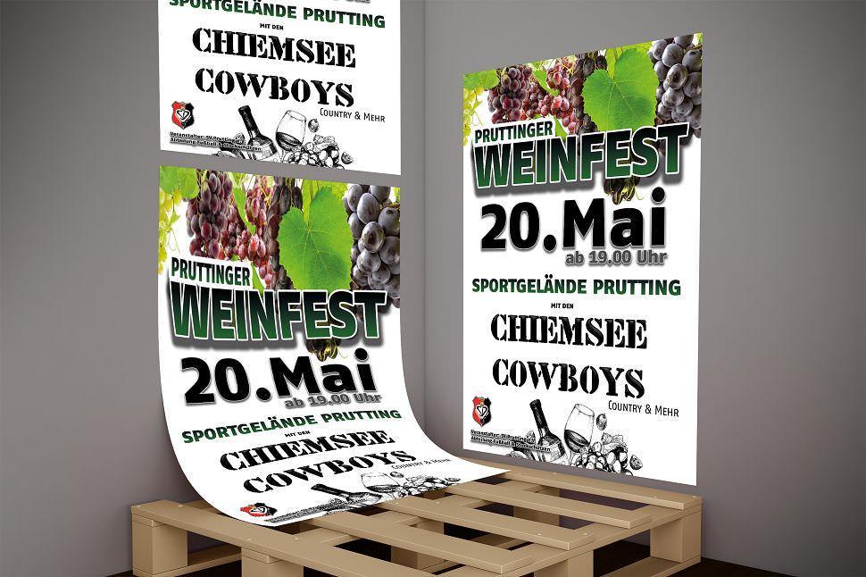Print Plakat SV Prutting Weinfest