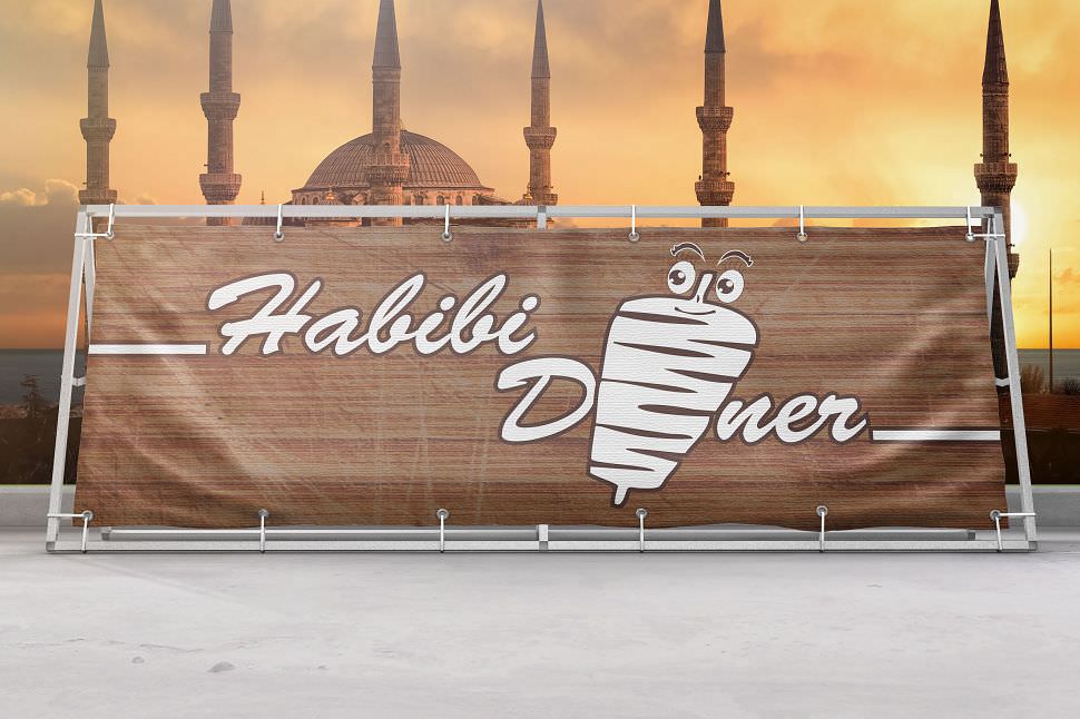 Werbetechnik Banner Habibi Döner
